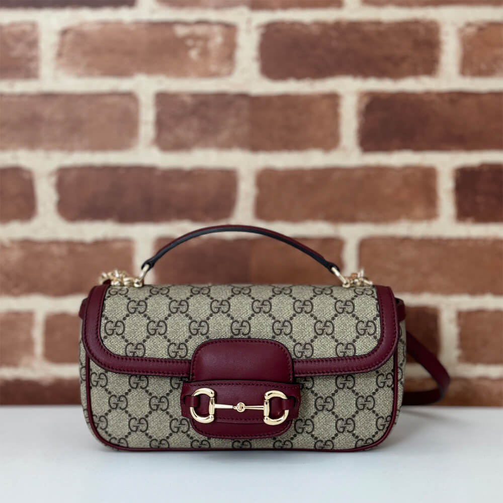 Gucci Horsebit 1955 Soft small top handle bag(HIGH-END GRADE)