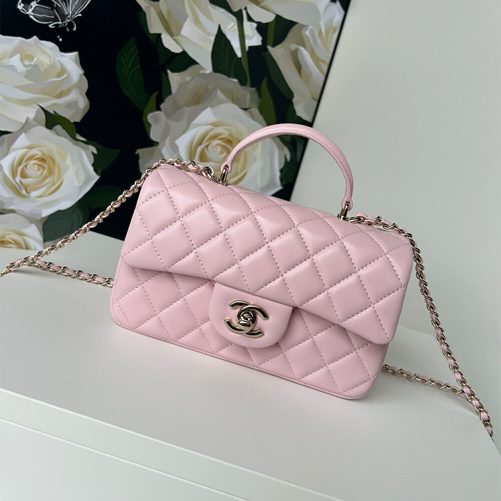CHANEL Mini Classic Handbag With Top Handle