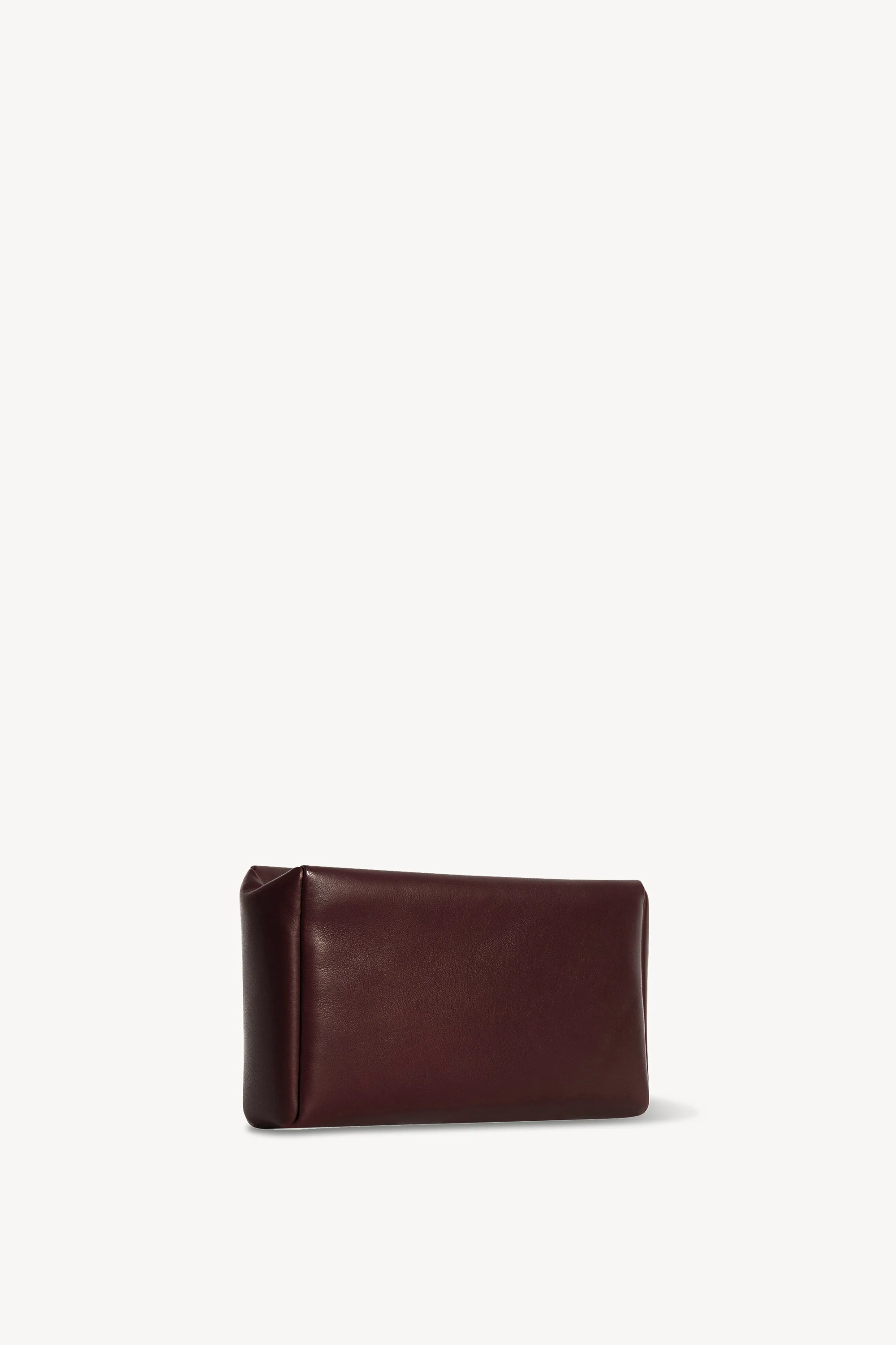 Squared Compact Clutch Bag in Leather